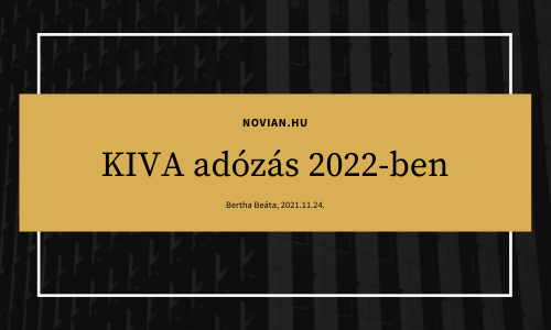 KIVA adózás